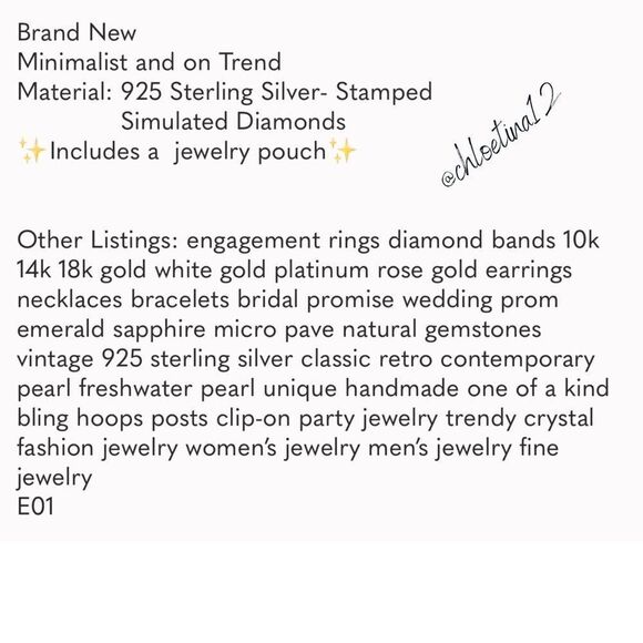 #23 925  Sterling Silver Huggie Hoop Earrings - Picture 5 of 6